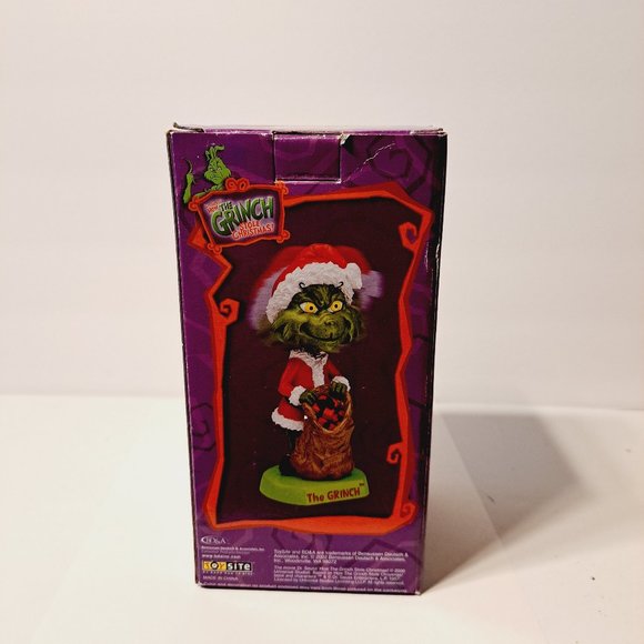 VTG Dr. Seuss How The Grinch Stole Christmas Grinch Bobblehead 2002 by ToySite - Picture 5 of 11